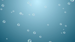 空气中的水泡上升20秒视频