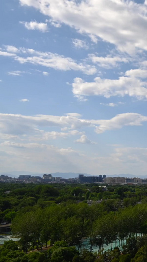 北京古代与现代建筑景山公园28秒视频