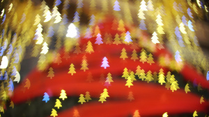 圣诞树造型的光斑9秒视频