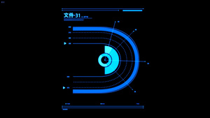 科技数据条信息文档HUD面板10秒视频