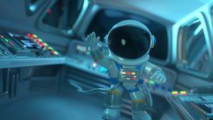 宇航员驾驶舱漂浮视频11秒视频