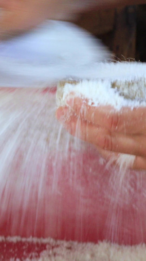 拍摄传统蒸糕制作工艺过程合集童年美食87秒视频