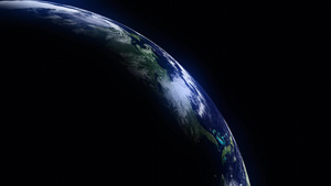 来自卫星的地球卫星显示从空间到世界范围的地理无缝环环40秒视频