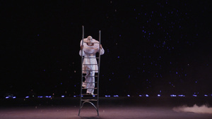 在马戏团表演的平衡者48秒视频