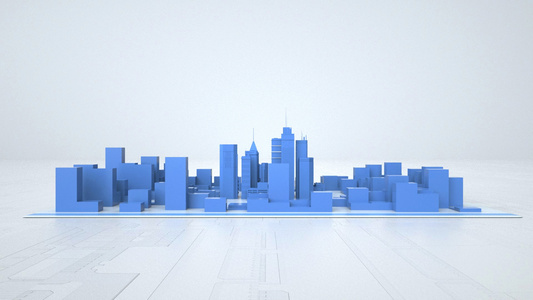 3d城市科技动画视频视频