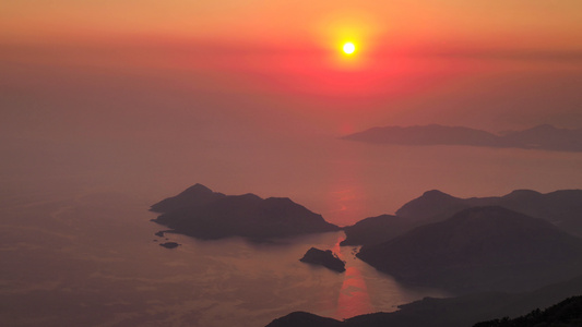 地中海上日落延时视频视频