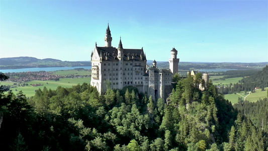 德国天鹅堡城堡视频