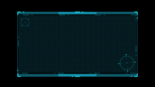 HUD科技信息面板边框视频