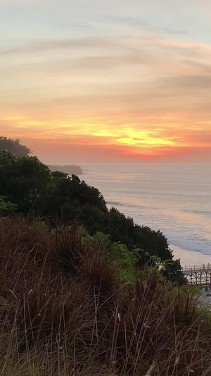 海边落日竖屏视频旅游景点40秒视频