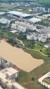 航拍广西师范大学雁山校区校园综合性大学视频