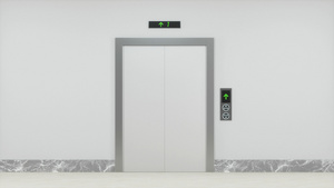 走廊的电梯3D翻接13秒视频