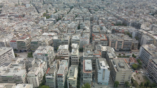 空中无人驾驶飞机的风景观察着阿兰利普西区大楼屋顶其视频