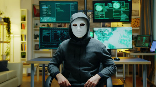 带着白色面具隐藏身份的危险黑客名单含白面罩视频
