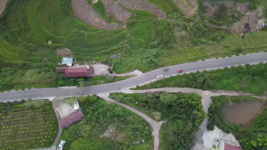 航拍交通运输道路视频