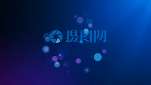 18.摄图网—绘声绘影X10酷炫光线粒子旋转现LOGO演绎10秒视频