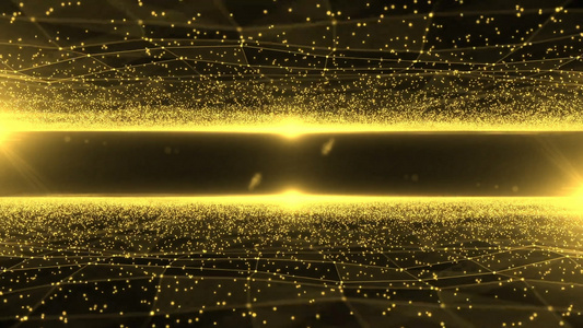 震撼大气的金色粒子背景视频素材视频