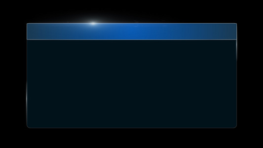 蓝色渐变边框字幕板视频