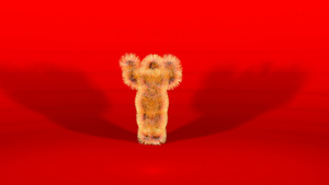 红色背景的字符颜色舞蹈在红色背景上跳舞25秒视频
