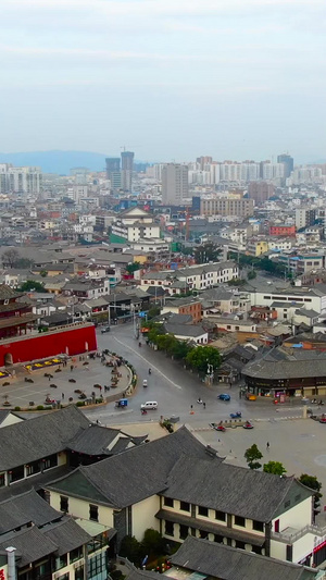 航拍云南建水古城全景视频旅游目的地51秒视频