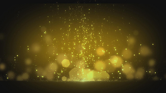 金色粒子光效舞台背景视频