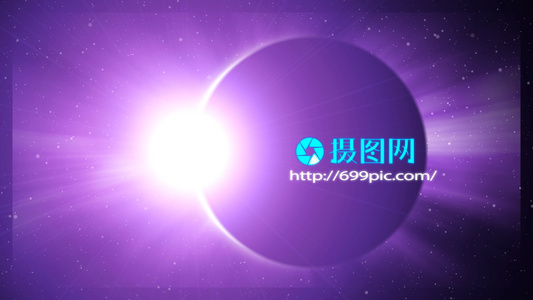 镭射光星球背景logo演绎视频