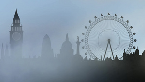 伦敦市的雾11秒视频