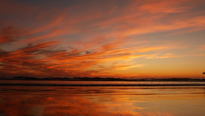 加州夏季海滩金色的夕阳22秒视频