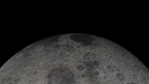 4公里圆月球在黑暗夜晚的时空空间21秒视频