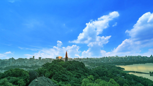 唯美杭州雷峰塔旅游宣传展示背景视频视频