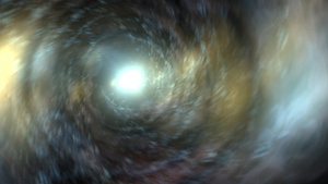 穿越一个虫洞穿梭于时间...虫洞空间变形科幻小说17秒视频