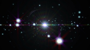 4k空间中的恒星飞过天体14秒视频