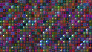 微粒彩色珠子抽象运动背景10秒视频