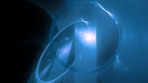 青色循环粒子运动背景15秒视频