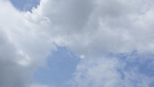 蓝色天空云时间折叠30秒视频
