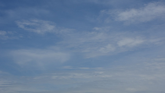 蓝色天空云时间折叠视频