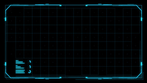 HUD科技信息面板边框10秒视频