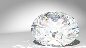 大型钻石或宝石跌落和滚落14秒视频
