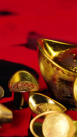 红火过年福字元宝铜钱装饰中国结13秒视频