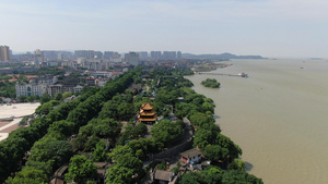 4K航拍湖南岳阳楼5A景区全景26秒视频