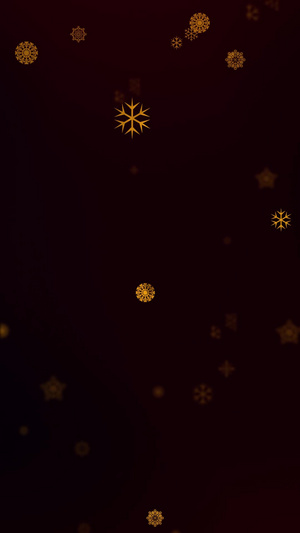 暗调金色雪花下落圣诞节背景雪花圣诞节背景121秒视频