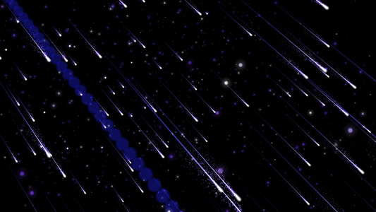 唯美大气粒子空间动态流星视频元素视频