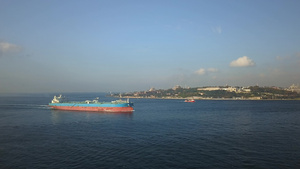 伊斯坦布尔博斯普鲁斯海峡在最窄处仅穿过700米21秒视频