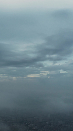 清晨下的广州塔城市风光46秒视频