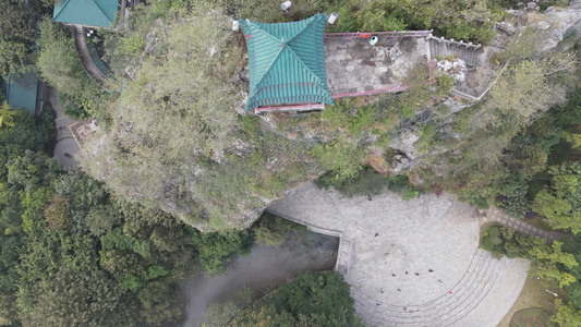 广西桂林虞山景区航拍视频视频