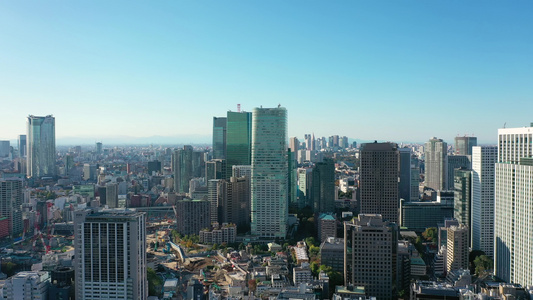 日本东京市的建筑视频