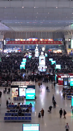 上海虹桥高铁站延时【该视频无肖像权】坐高铁24秒视频