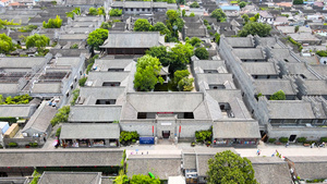 扬州东关历史文化街区名人故居古建筑航拍4K75秒视频
