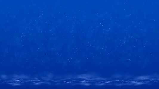 绚丽蓝色粒子特效背景视频
