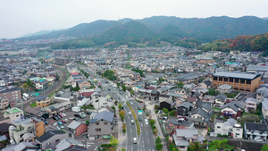 在日本京都乌吉市的建筑10秒视频