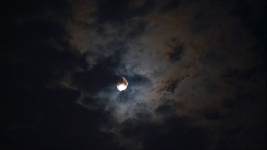 4k夜晚的月亮视频